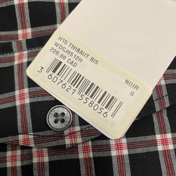 Zadig & Voltaire Thibault Plaid Cotton Shirt Size S NWT - Picture 4 of 10